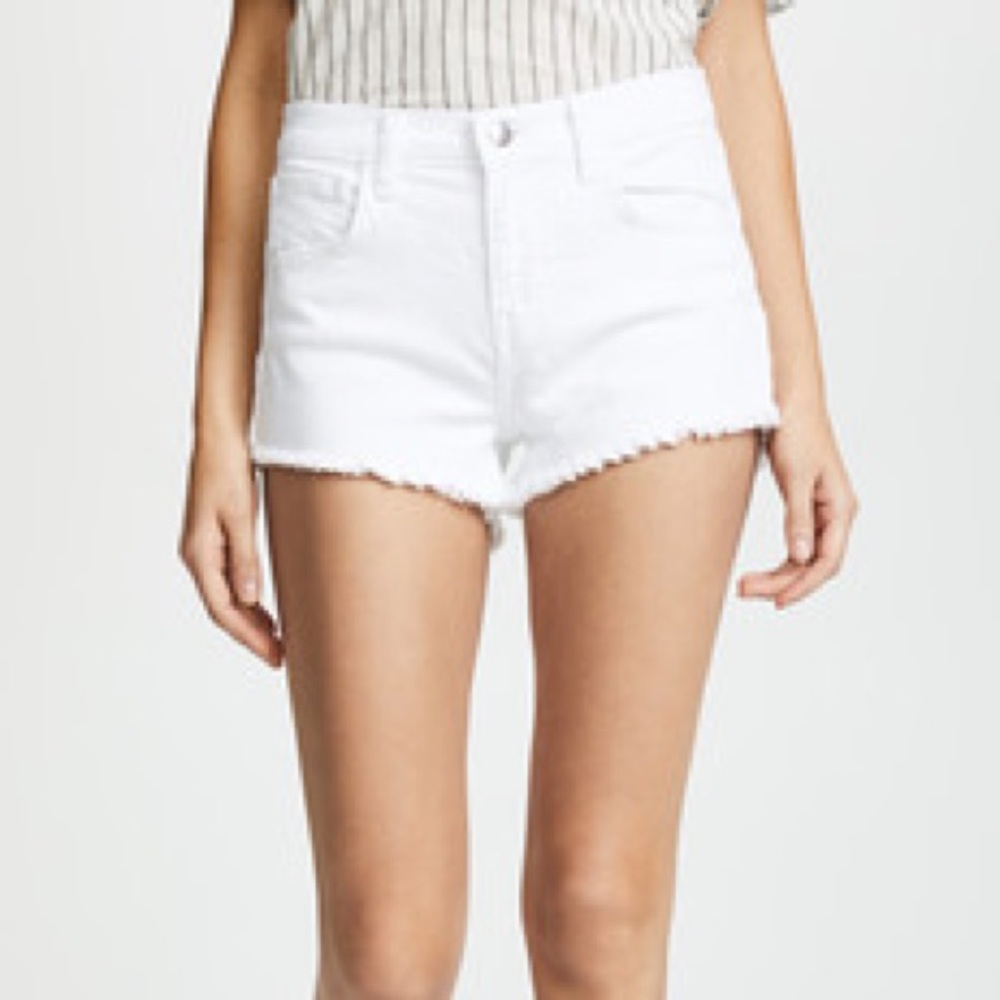 L’agence Zoe perfect white jean shorts